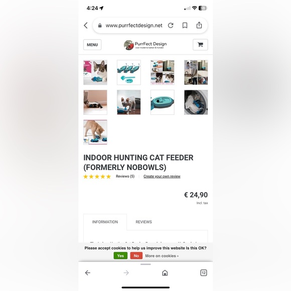 BNIB Doc and Phoebe's The Hunting Feeder - Slow Feed the Feline Way - Picture 6 of 8